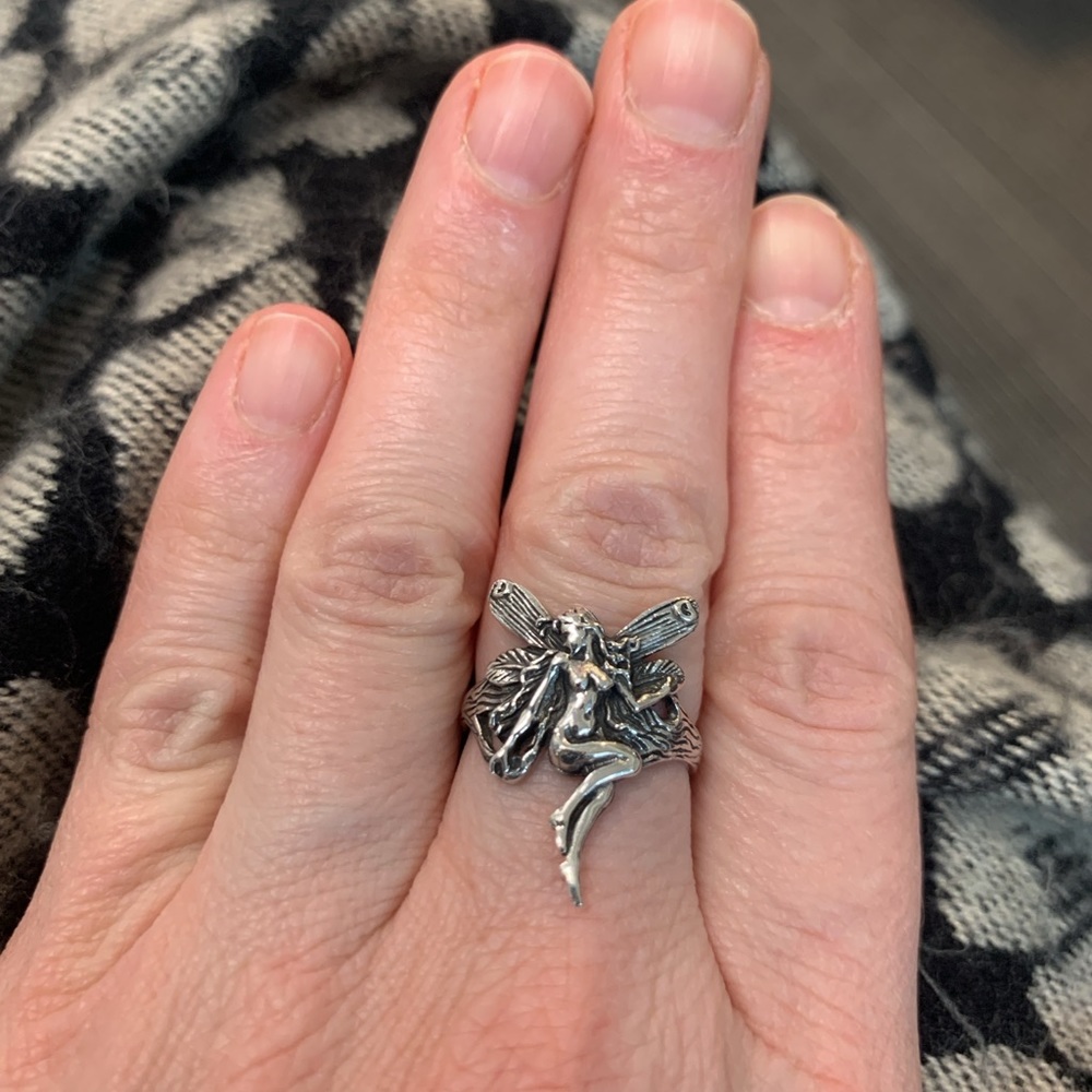 Sterling silver fairy ring. Size 5. - Picture 3 of 5